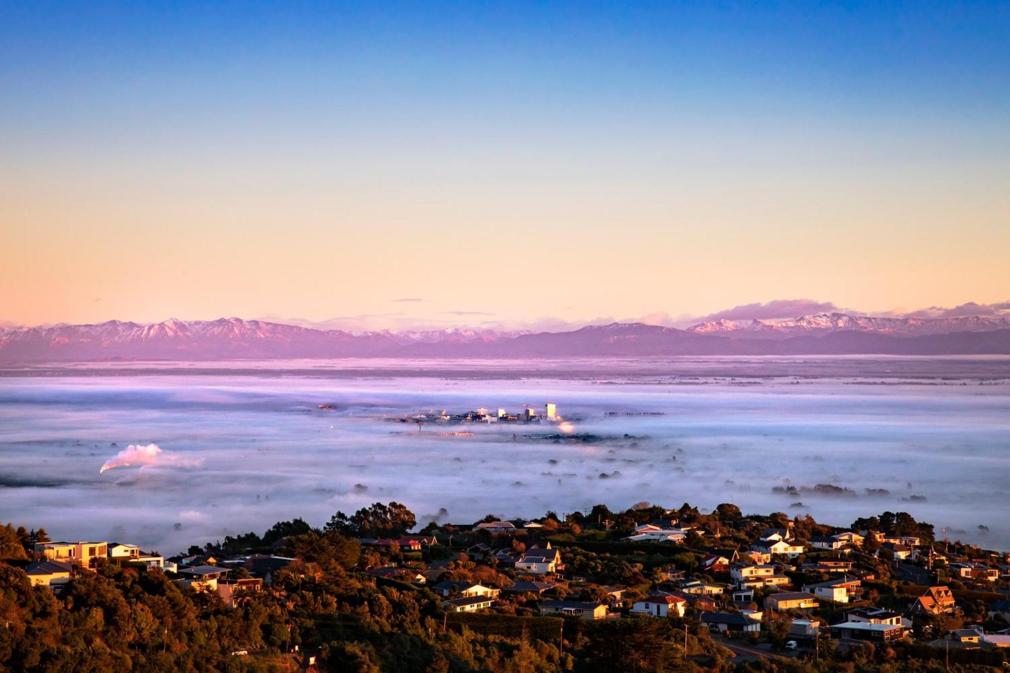 340 Deg Alps & Sea Bed & Breakfast Christchurch Ngoại thất bức ảnh